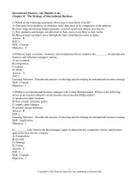 International Business Chapter 11 1 Which of the following statements about Zara