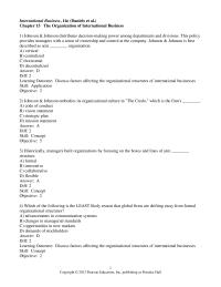 International Business Chapter 15 1 Which of the following statements about Zara