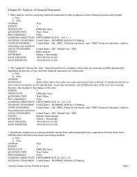 Finance Chapter 3 1 37 Debt Management Ratios Show The Extent