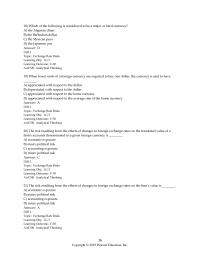 Finance Chapter 19 2 Which of the following is considered to be a major or hard currency