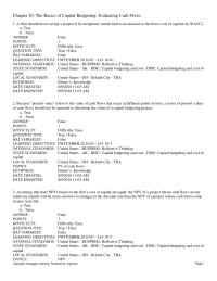 Finance Chapter 10 1 A firm should never accept a project if its acceptance would&nbsp;