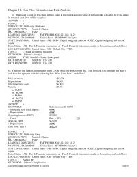 Finance Chapter 11 2 States Tier Financial Statements Tier Financial Statements