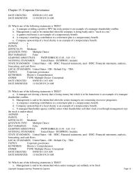 Finance Chapter 13 2 Inside Directors Are More Concerned With Shareholders