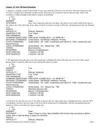 Finance Chapter 15 1 Multipart notes the Problems Referring The Preface For The