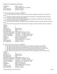 Finance Chapter 15 2 Based on the information below for Benson Corporation