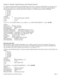 Finance Chapter 21 2 Using the compressed adjusted present value model