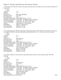 Finance Chapter 21 1 Analytic state Standards United States Disc Capital Structure local