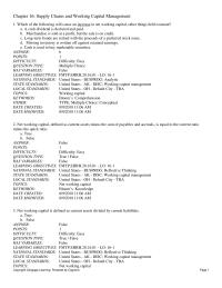 Finance Supplement L 1 40 Frosty Corporation Has The Following Data