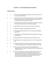 Chapter 11 1 The Effort Required For Collision Resistant Attack