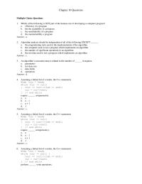 Chapter 10 Newesttestbank10 Which The Following Growthrate Functions Grows The
