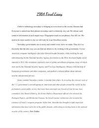 1984 Final Essay