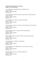 International Business Chapter 10 1 Daacsb Analytical Thinking difficulty Moderate33 Product Refers