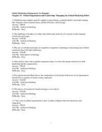 International Business Chapter 14 1 Answer False Aacsb Analytical Thinking Difficulty Easy
