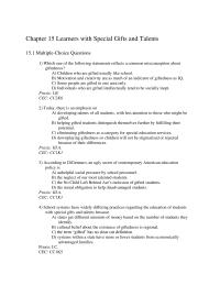 Chapter 15 Chapter 15 Learners With Special Gifts And Talents Larry Student