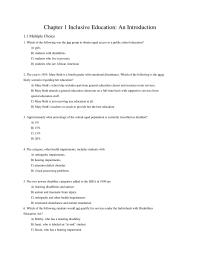 Chapter 1 Chapter 1 Inclusive Education Today Approximately Half All Students With Disabilities