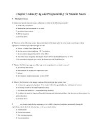 Chapter 3 Chapter 3 Identifying And Programming For Student Needs Typically Formal Tests Not Informal Tests Are