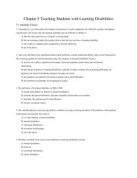 Chapter 5 Chapter 5 Teaching Students With Learning Disabilities Children With Learning Disabilities The Area Mathematics