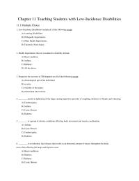 Chapter 11 Chapter 11 Teaching Students With Low Traumatic Brain Injury The Most Common Cause