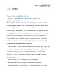 Business Ethics Chapter 05 Homework Student Resource Johnson Organizational Ethics Sage Publications