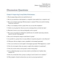 Business Ethics Chapter 08 Homework What Poses The Most Danger Teams Groupthink