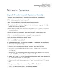 Business Ethics Chapter 11 Homework How Well Does Your Organization Measure Against