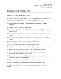 Business Ethics Chapter 12 Homework When Ethical For One Culture Borrow From