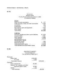 Accounting Chapter 1 Homework Cash Beginning Year 60000 Cash End Year