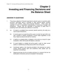 Accounting Chapter 2 Homework The primary objective of financial reporting for external