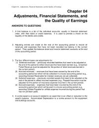 Accounting Chapter 4 Homework Rent Expense Total Operating Expenses Operating Income