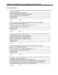 Chapter 20 1 The Number Degrees Freedom Associated With The