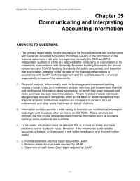 Accounting Chapter 5 Homework Independent CPA Who Examines Financial Statements And