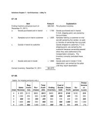 Accounting Chapter 7 Homework Cash Outflow Less Under Lifo The Amount