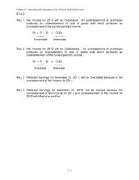 Accounting Chapter 7 Homework Fifo 246 Because Less Cash Will Paid