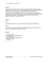 Accounting Chapter 10 Homework For Example The Bond May Include Restrictive