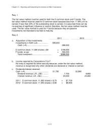 Accounting Chapter 12 Homework Req Assets Investments Stockholders Equity Retained Earnings