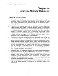 Accounting Chapter 14 Homework Grocery Store High Inventory Turnover E144 Restaurant