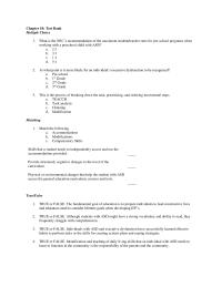 Chapter 10 Chapter 10 Asd Essay Describe What Schreibman 2005 Describes
