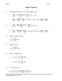 Finance Chapter 7 Homework Alternative Solution Some Students Might Recognize That