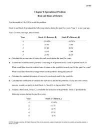 Finance Chapter 8 Homework Input These Values And Calculate The