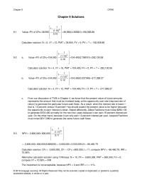Finance Chapter 9 Homework From our discussion of TVM in Chapter 4, we know that the present&nbsp;