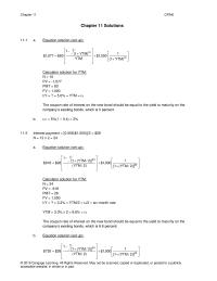 Finance Chapter 11 Homework The coupon rate of interest on the new bond should be equal to