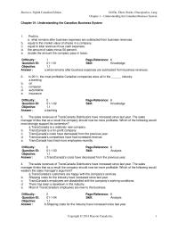 Chapter 1 1 Canada obtain Export Business For The New Facility difficulty question