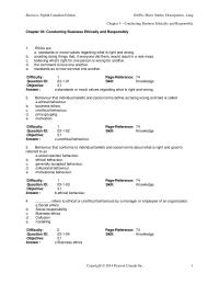 Chapter 3 1 Behaviour that conforms to individual beliefs and
