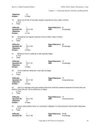 Chapter 3 3 Companies are legally required to have written codes of ethics