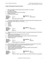 Chapter 6 1 Which of the following would be included under the definition of a manager