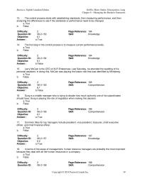 Chapter 6 3 The control process starts with establishing standards