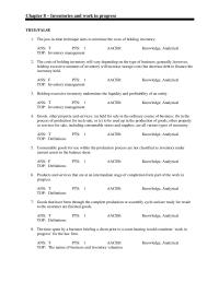 Chapter 08 1 The just-in-time technique aims to minimise the costs of holding