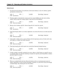 Chapter 10 1 Working capital is represented by current assets less current liabilities