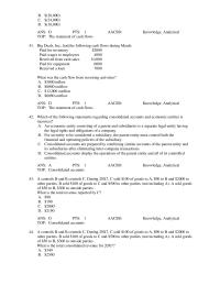 Chapter 11 2 Which of the following statements regarding consolidated&nbsp;