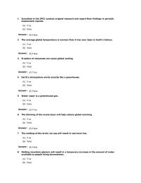 Marketing Chapter 7 The average global temperature is warmer than it has